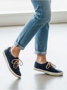 Keds Taylor Swift Navy Blue Slip On Classic Canvas Sneakers Size